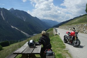 Swimsuit tour motorcycle