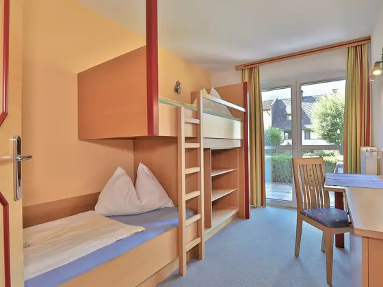 Bunk bed in the Family Apartment at Hotel Garni Zerza.