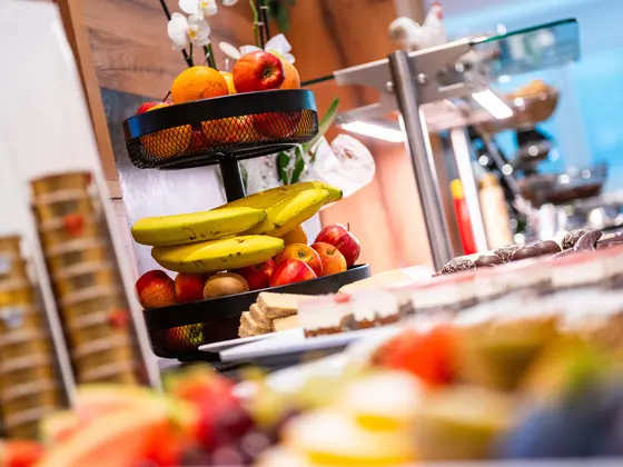 Fresh fruit at the breakfast buffet in the Vista Restaurant.
