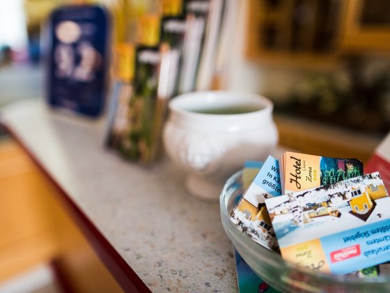 Business cards at Hotel Garni Zerza