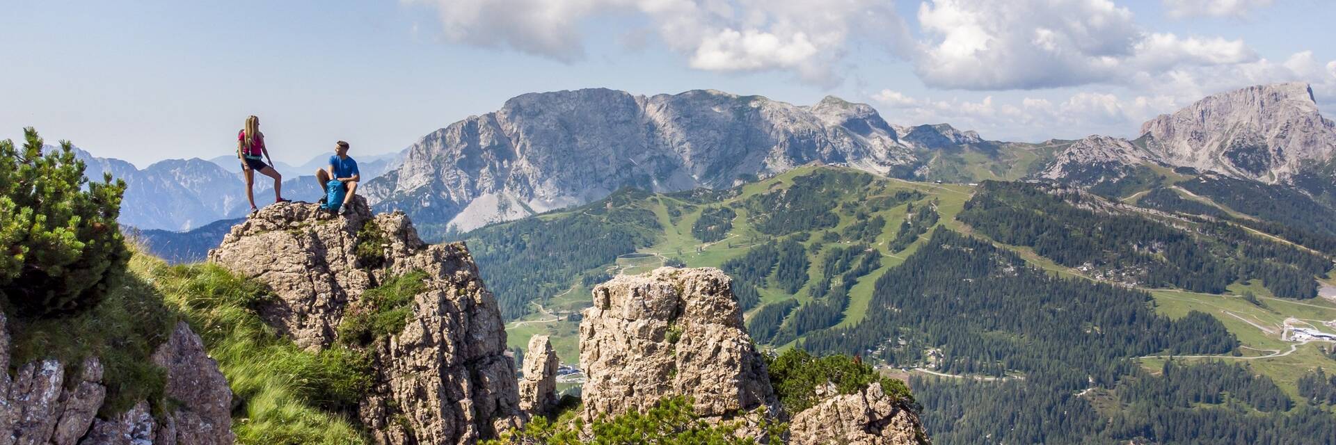Hiker on the mountain (c) Martin Luegger.