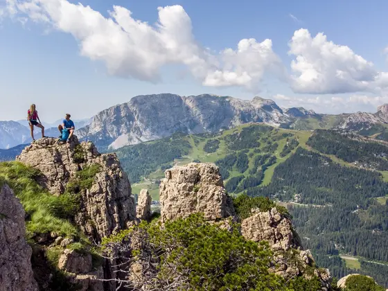 Hiker on the mountain (c) Martin Luegger. Hiker on the mountain (c) Martin Luegger.