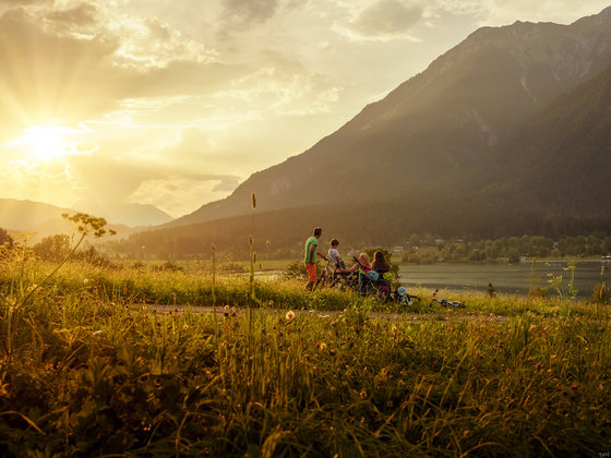 Family bike tour at Nassfeld in Carinthia
