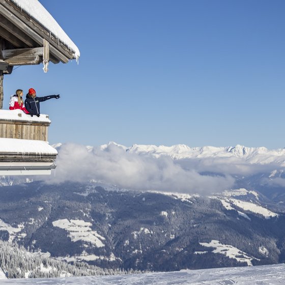 View from an alpine hut in winter (c) Martin Luegger.