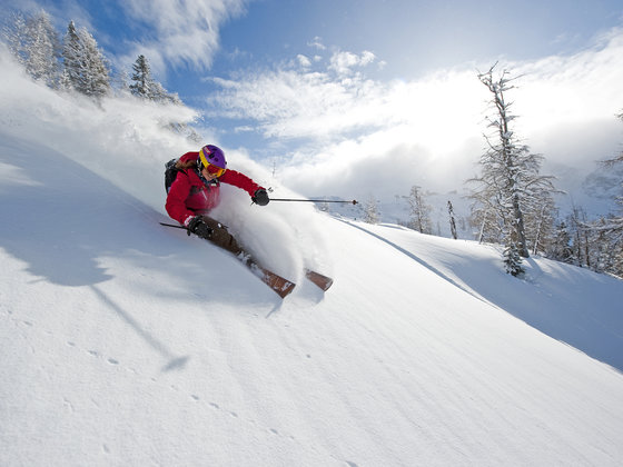 Freeride at Nassfeld in Carinthia.