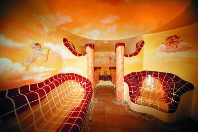 Relaxation room in the wellness area at Hotel Garni Zerza
