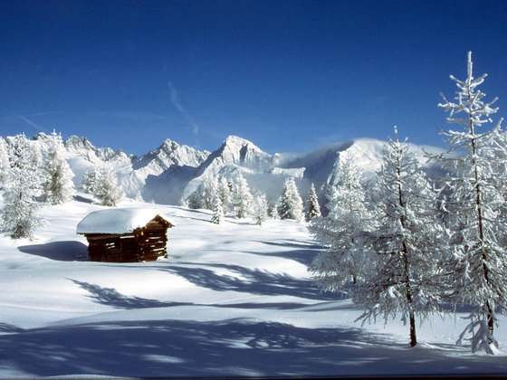 Winter in Tropölach at Nassfeld
