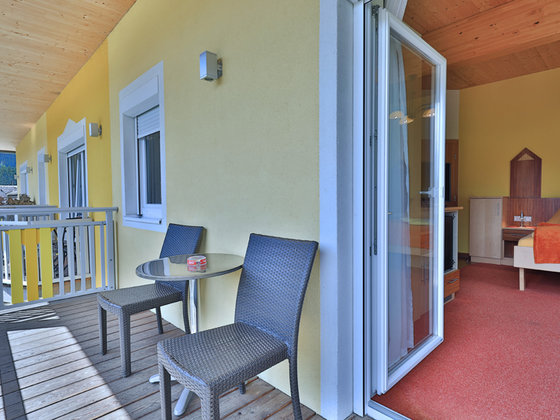 Balcony in the Zerza bed and breakfast