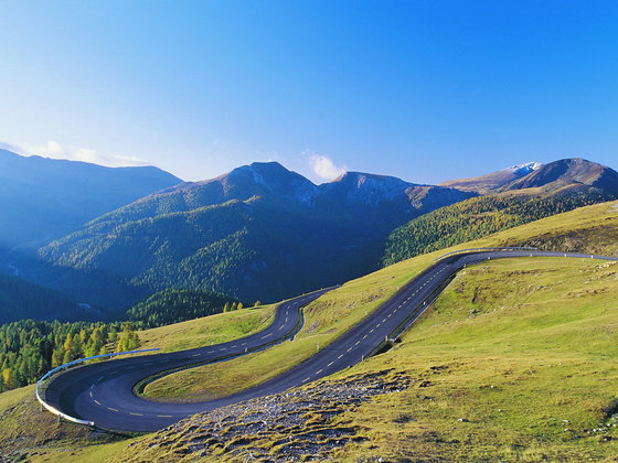 Nockalm road at Nassfeld.