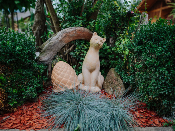 Decoration in the garden at Hotel Garni Zerza