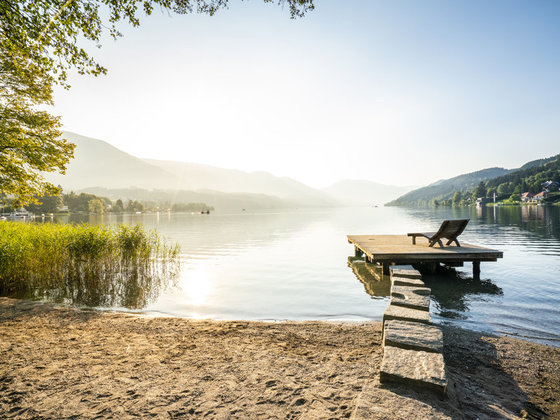 Lying on Lake Millstatt in Carinthia.