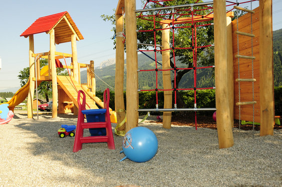 Children's playground at the Hotel Garni Zerza at Nassfeld