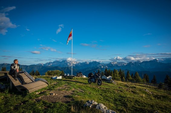 View from the Villach Alpine Road at Nassfeld in Carinthia