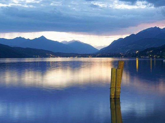 Evening atmosphere at Lake Millstatt in Carinthia.
