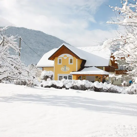 Winter at the Zerza Bed and Breakfast in Carinthia
