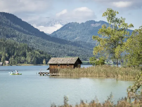 Pier on Lake Weissensee (c) Dietmar Denger.