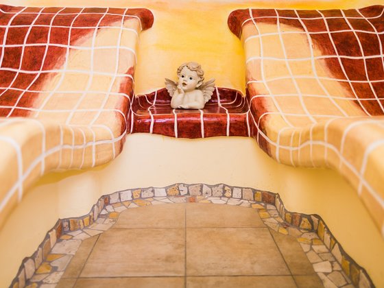 Wellness lounger at the Hotel Garni Zerza