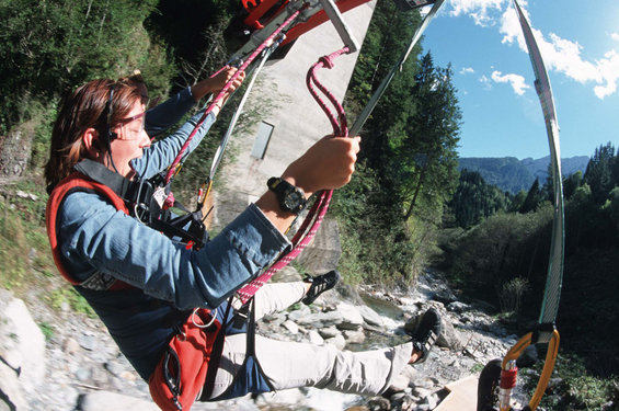 Giant alpine swing at Nassfeld in Carinthia