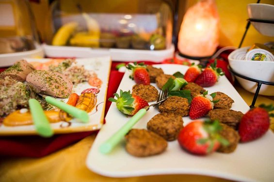 Fruit & vegetables for breakfast at Nassfeld