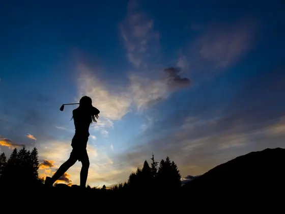The golf course around the Hotel Garni Zerza The golf course around the Hotel Garni Zerza