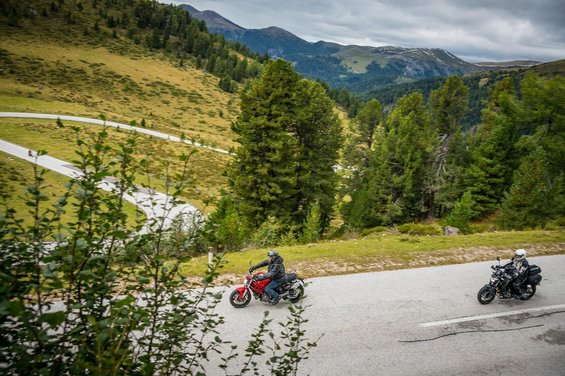 Nockalm Road by motorcycle in Carinthia