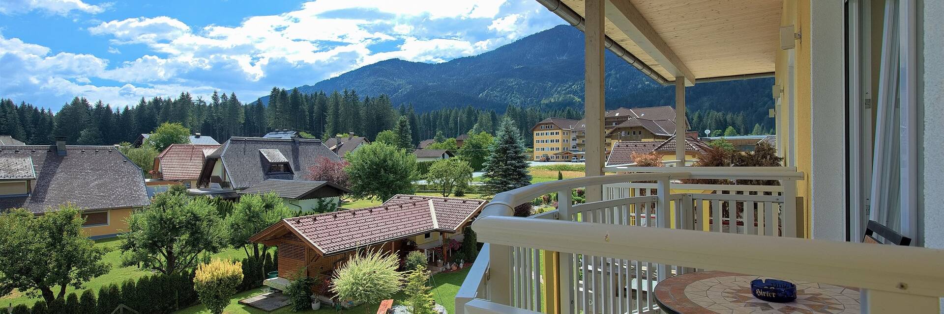 View from the balcony in the Classic Double Room.