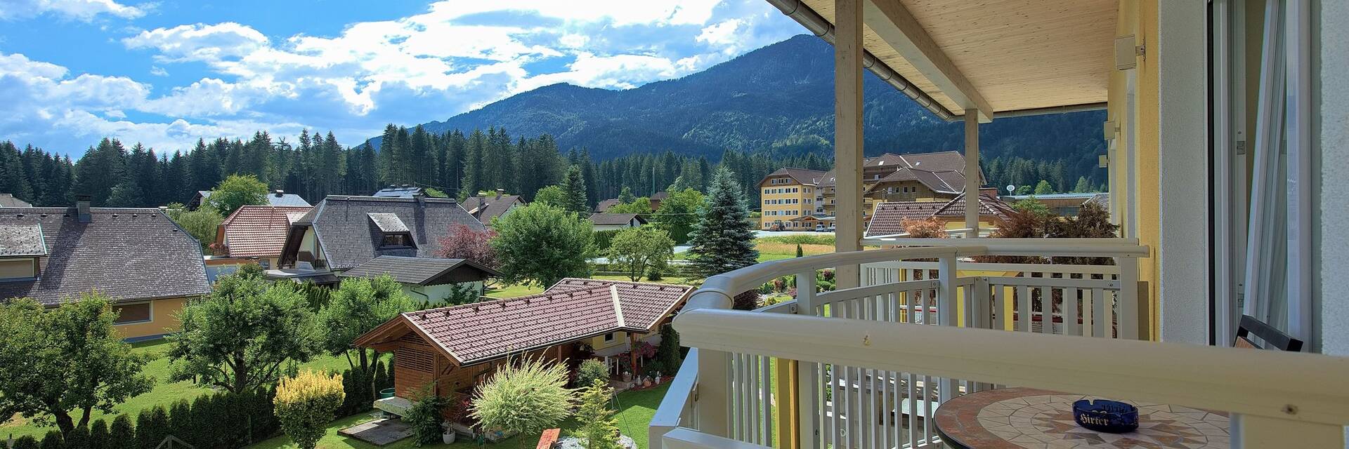View from the balcony in the Classic Double Room.