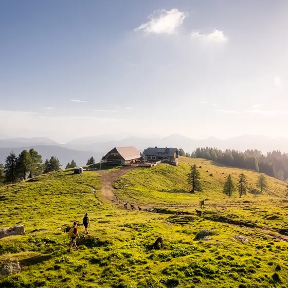 Sunset on the mountain (c) nassfeld.at.