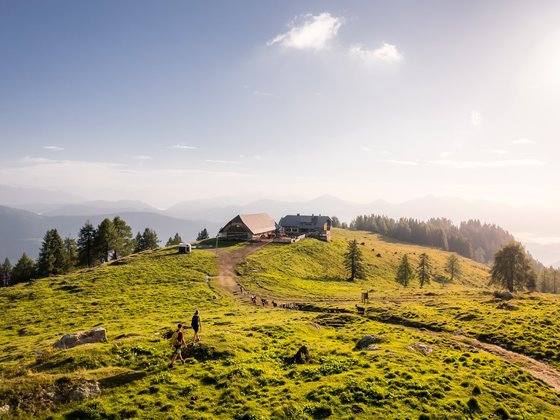Sunset on the mountain (c) nassfeld.at.