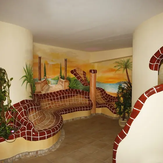 Wellness area in the Hotel Garni Zerza. Wellness area in the Hotel Garni Zerza.