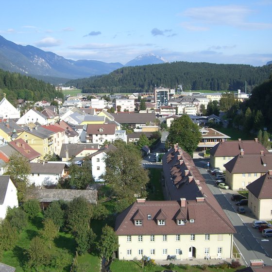 City of Hermagor in summer.