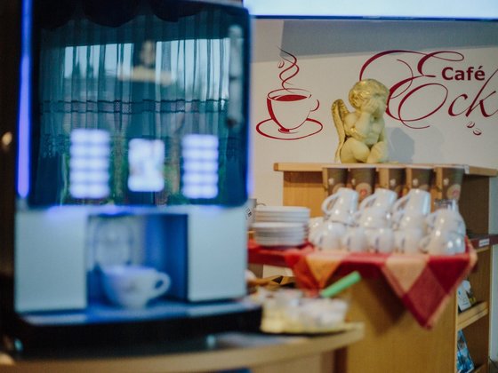 Coffee corner at Hotel Garni Zerza