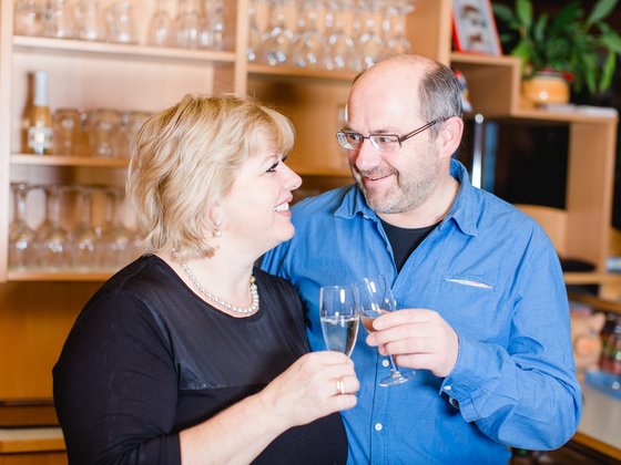 Doris & Gerhard Zerza at the toast