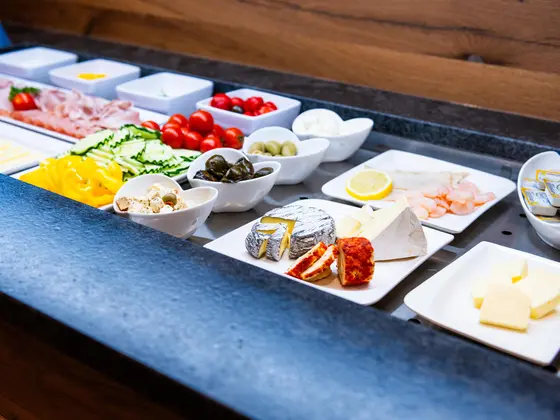 Cold cuts at the breakfast buffet in the Vista Restaurant.