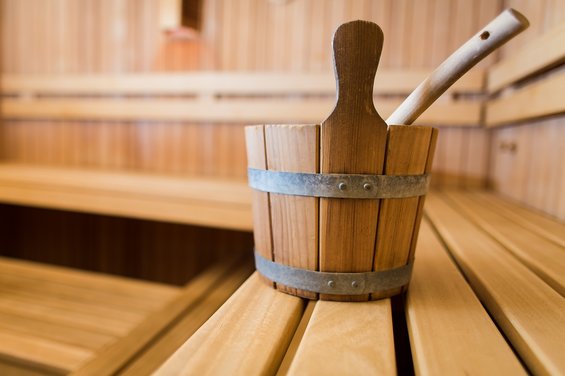 Infusion in the sauna at Hotel Garni Zerza