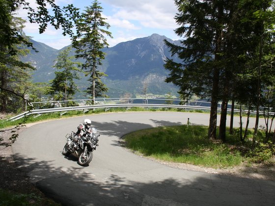 Motorcycling around the Hotel Garni Zerza