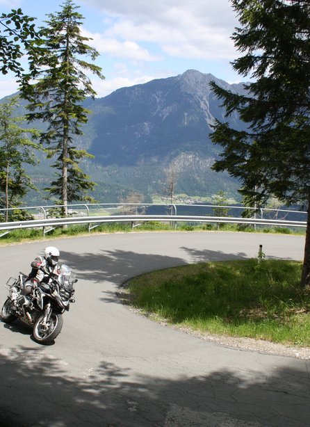 Motorcyclist at Nassfeld in Carinthia