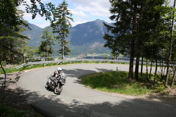 Motorcycle at Hotel Garni Zerza