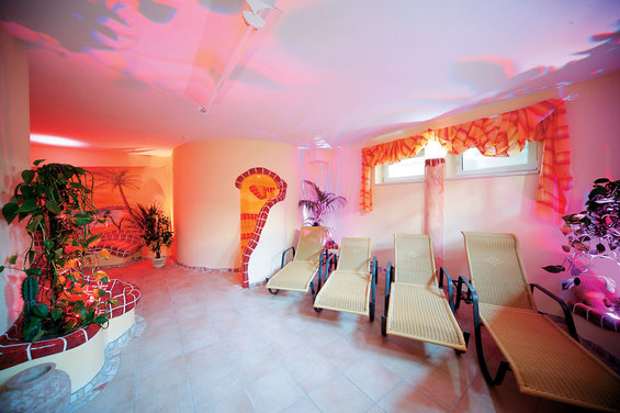 Wellness area at the Hotel Garni Zerza am Nassfeld