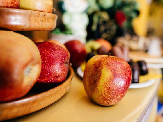 Fruit at the breakfast buffet at Hotel Garni Zerza