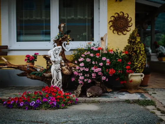 Decoration in front of Hotel Garni Zerza