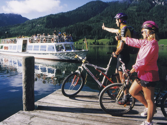 Short stopover by bike at Nassfeld.