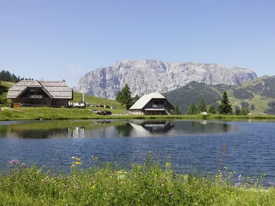 Watschinger Alm with Lake (c) nassfeld.at. Watschinger Alm with Lake (c) nassfeld.at.