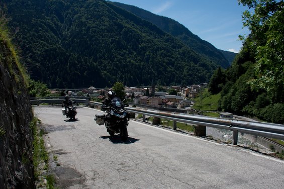 Motorcycle at Hotel Garni Zerza