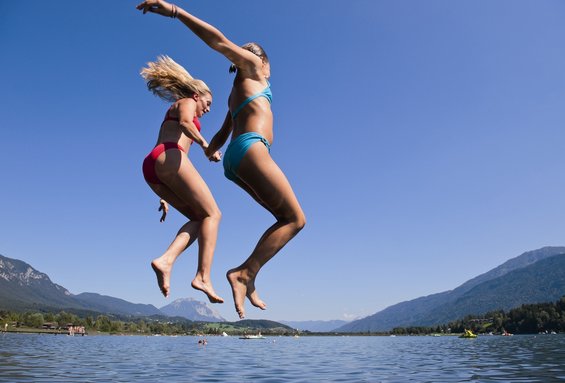 Free admission to swimming in Lake Pressegger See Nassfeld