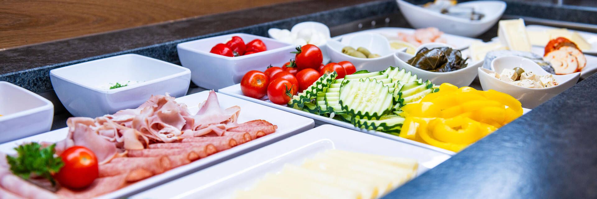 Cold cuts at the breakfast buffet in the Vista Restaurant.
