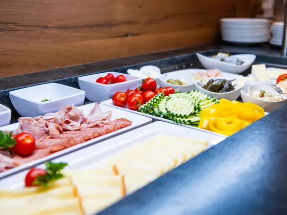Cold cuts at the breakfast buffet in the Vista Restaurant.
